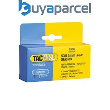 Tacwise 0338 53 Series 14mm Staples 2000 Pack - Type JT21 A Z5-53 R353 TR150 0.0040 per staple