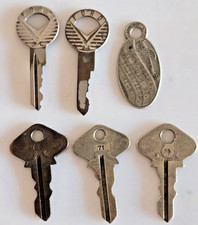 Lot Of 5 Vintage Ford Keys 1 Return Fob Model At