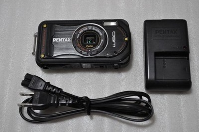Pentax Optio W90 schwarz wasserdichte robuste Digitalkamera 12 MP getestet Japan