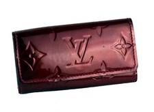 Louis Vuitton Vernis Red Leather 4 Hooks Key Case Key Holder Accessories France
