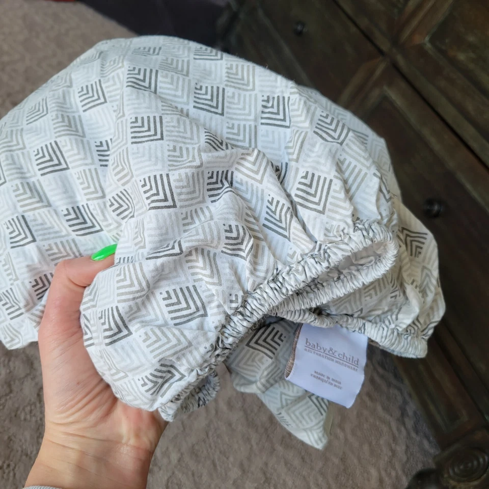 Fronha de lençol unissex para berço cama berço bebê e criança ferragens restauração destro excelente estado usado - Imagem 3 de 4