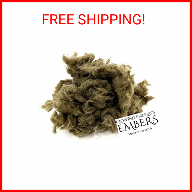 Gas Fireplace Glowing Embers, Rock Wool for Vent Free or Vented Gas Log