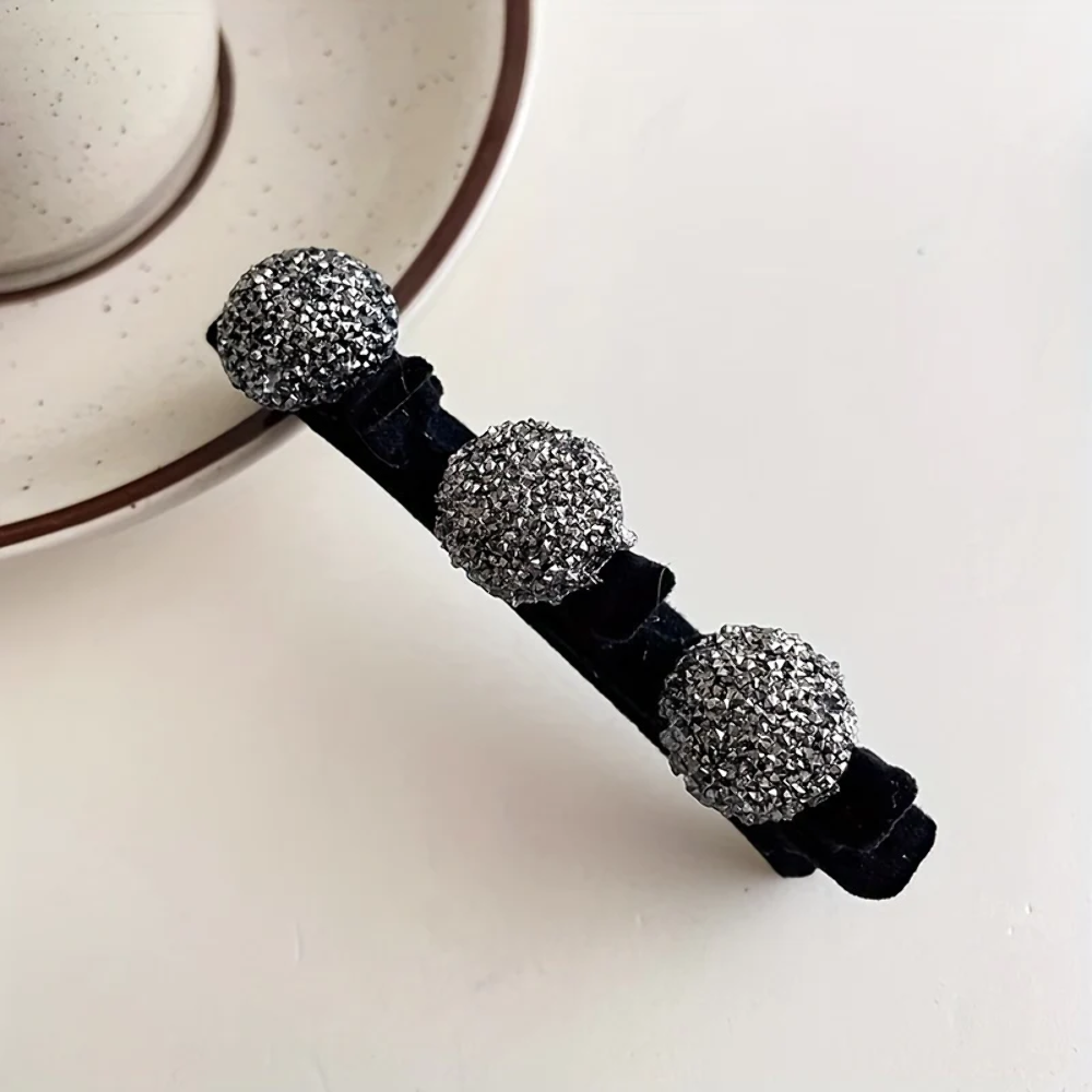 1/4 Pcs Braided Hair Clips For Women, Sparkling Crystal Stone Braided