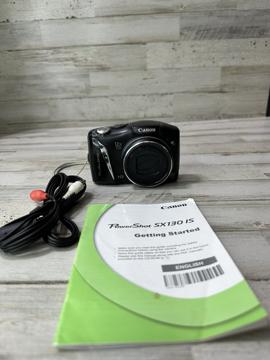Cannon Power Shot SX 130 IS Digital Camera, 12.1 MP, 12X 