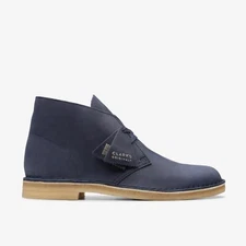 [26174058] Mens CLARKS DESERT BOOT - NAVY LEATHER