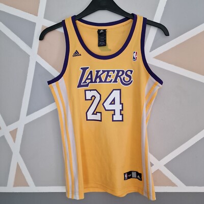 Adidas LA Lakers Kobe Bryant #24 Jersey Medium (4 Her) Yellow