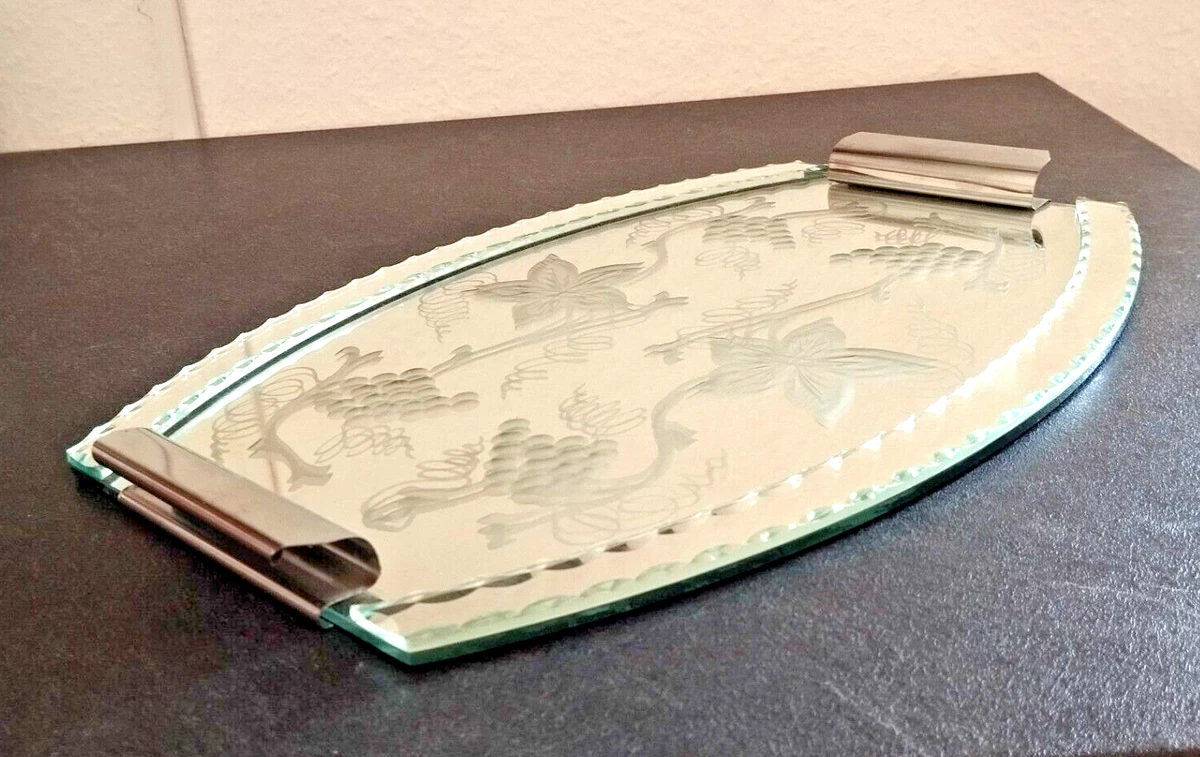 Plateau de service en placage d'argent ‹ Catalogue - Les Antiquités Bolduc