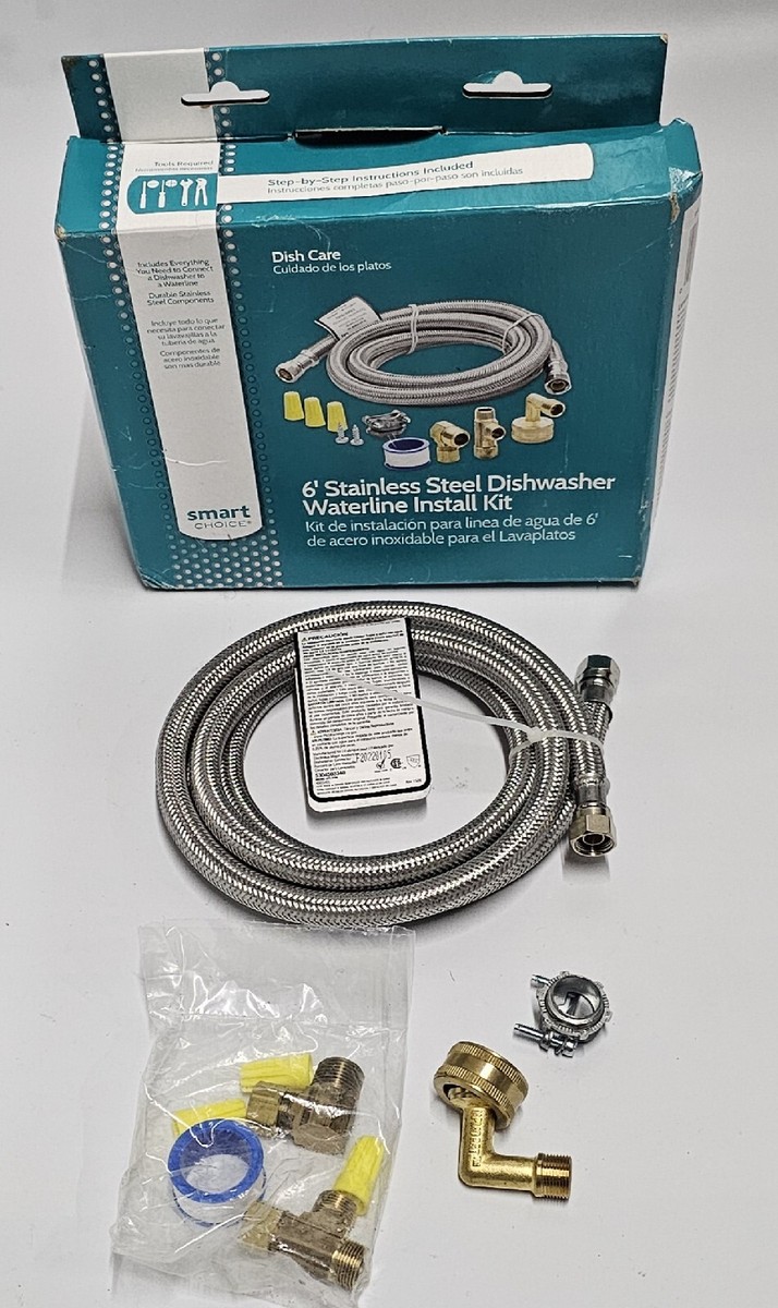 Smart Choice 6' Stainless Steel Dishwasher Waterline Installation