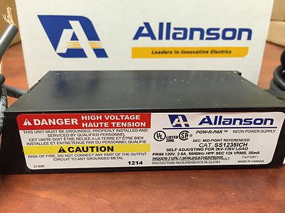 Allanson SS1235ICH Self Adjusting 2K-12KV, 35mA Electronic Neon Sign Transformer