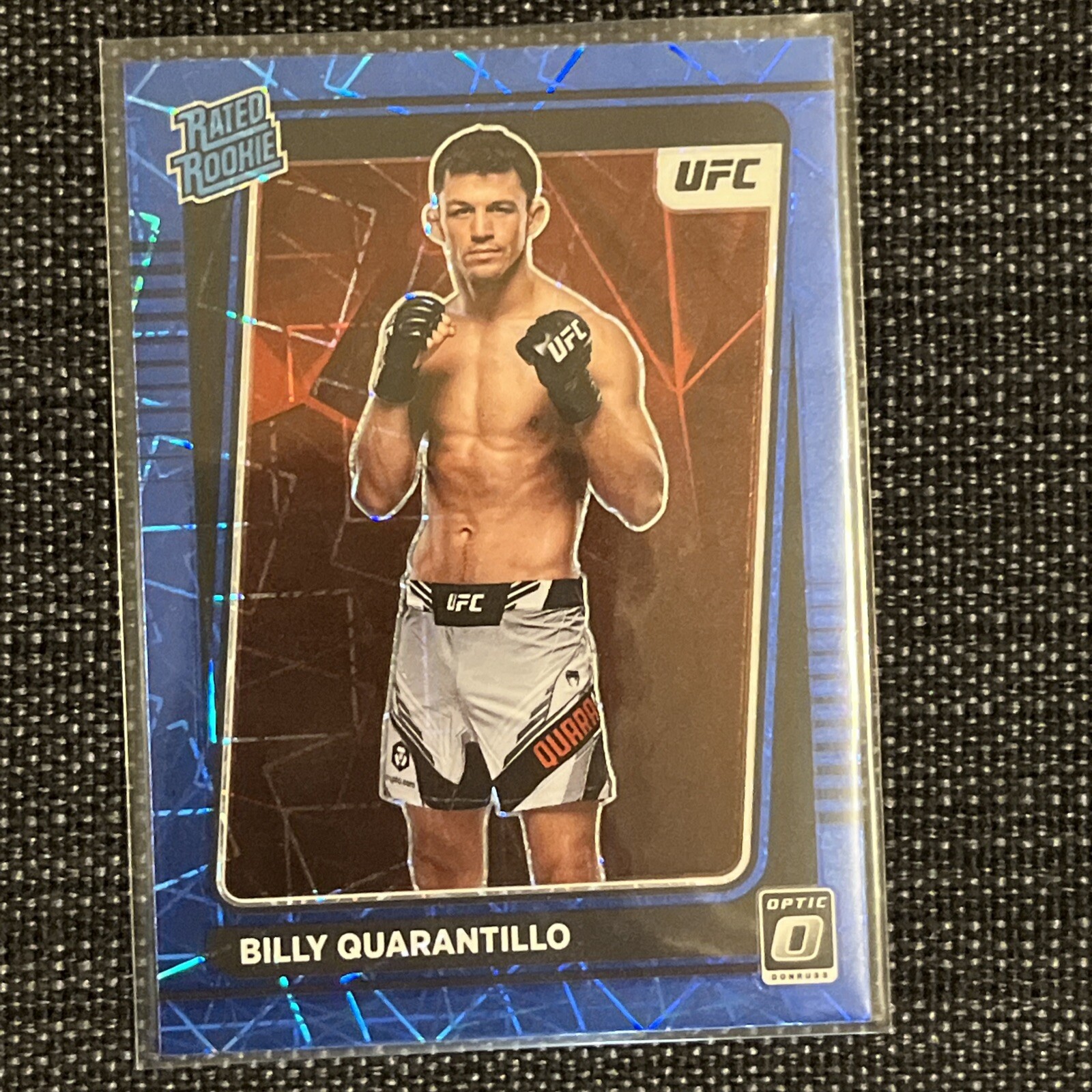 2022 Donruss Optic UFC- Blue Velocity Rated Rookie #107 Billy Quarantillo