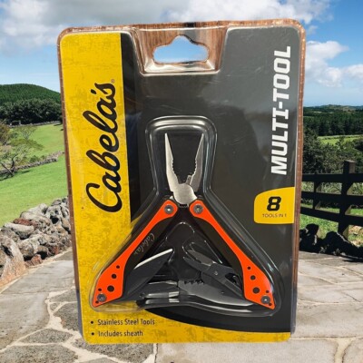 Cabela's Multitool 8 Tools In 1 with Nylon Case Brand New
