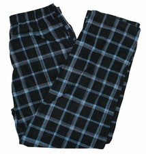 Perry Ellis Fleece Windowpane Plaid Print Soft Touch Comfort Pajama Bottoms NWT