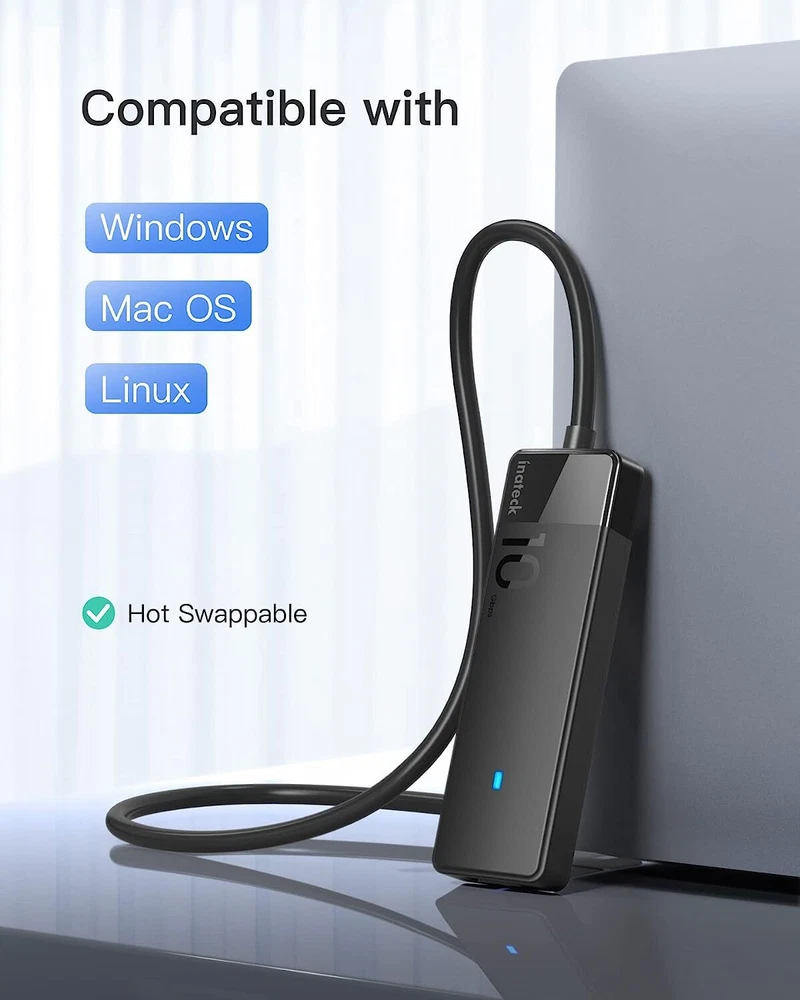 Inateck 4-Port USB 3.2 Gen 2 Hub with 3.3 ft Cable HB2025AL