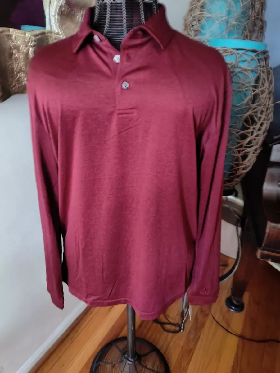 Pga tour long sleeve polo shirts cheap