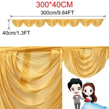 3M Ice Silk Swag For Wedding Party Backdrops Curtains Decoration