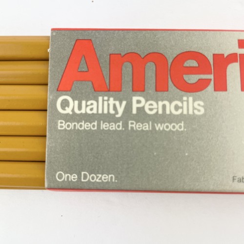 Faber Castell American Lead Pencil No. 2 Medium Soft Black One Dozen Vintage - Picture 9 of 9