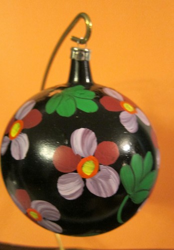 FIRST YEAR Christopher Radko!  VIOLETS Ball Christmas Ornament, RARE!!!