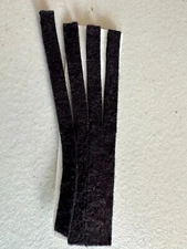 Moleskin Felt 1/4" Strips Self Adhesive Channel Liner 5 foot rolls