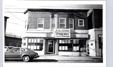 AD & SONS MEATS hackensack nj real photo postcard rppc new jersey 1990s shop