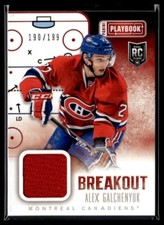 2013-14 Panini Playbook Breakout Alex Galchenyuk Rookie Jersey 1 color 190/199
