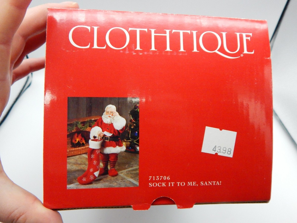 2002 Clothtique Possible Dreams Sock It To Me, Santa! Figurine 10