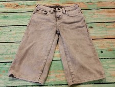 True Religion Geno Boys Size 16 Gray Denim shorts