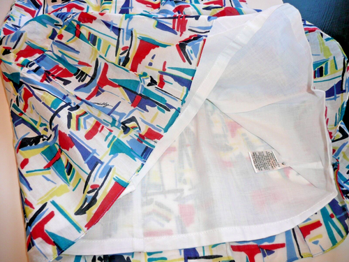 Milly Minis Sailboats Graphics Drop Waist Ruffle Girl Size 8 Summer Cotton Dress - Picture 4 of 8