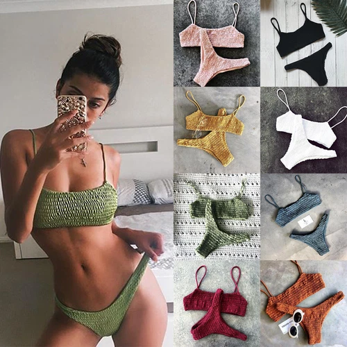 Sexy brasilianisches Damen-Bikini-Set Bademode Badeanzug Sommer Badeanzug Beachwear - Bild 3 von 135