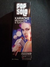 Tzumi Pop Solo Wireless Bluetooth Karaoke Microphone  Speaker with Phone Holder
