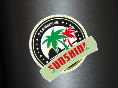 1 x Aufkleber Sunshine Sonnenschein Sun Shine Sticker Urlaub Holiday Strand OEM
