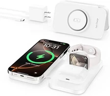3 in 1 Travel Charging Station Devices for iPhone, Foldable Charging Pad