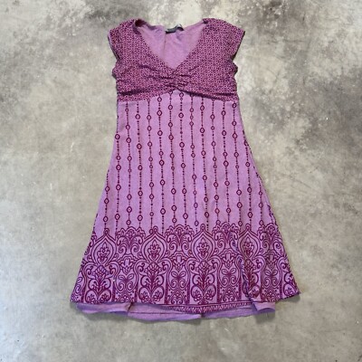 Athleta Dhara Bali Burnout Dress Womens Small Purple Double Layer 903727 |  eBay