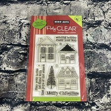 Hero Arts ARTS SENDING HOLIDAY CHEER Poly Clear Clear Stamps Clear Stamps