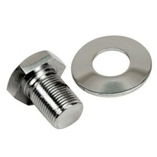 Empi 9118 Chrome Vw Crankshaft Pulley Bolt Washer X-long For Bolt-in Sand-seal