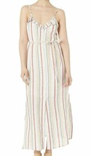 NWT Vince Camuto Women Sleeveless Canyon Stripe Button Down Dress Multi Size XS