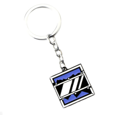 Rainbow Six Mira Silvertone Game Charm Pendant Key Chain