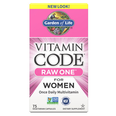 Garden of Life Vitamin Code Raw One for Women- 75 Capsules