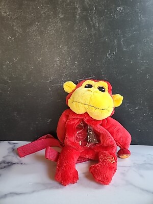 Chupa Chups Red Monkey Lollipop Plush Backpack