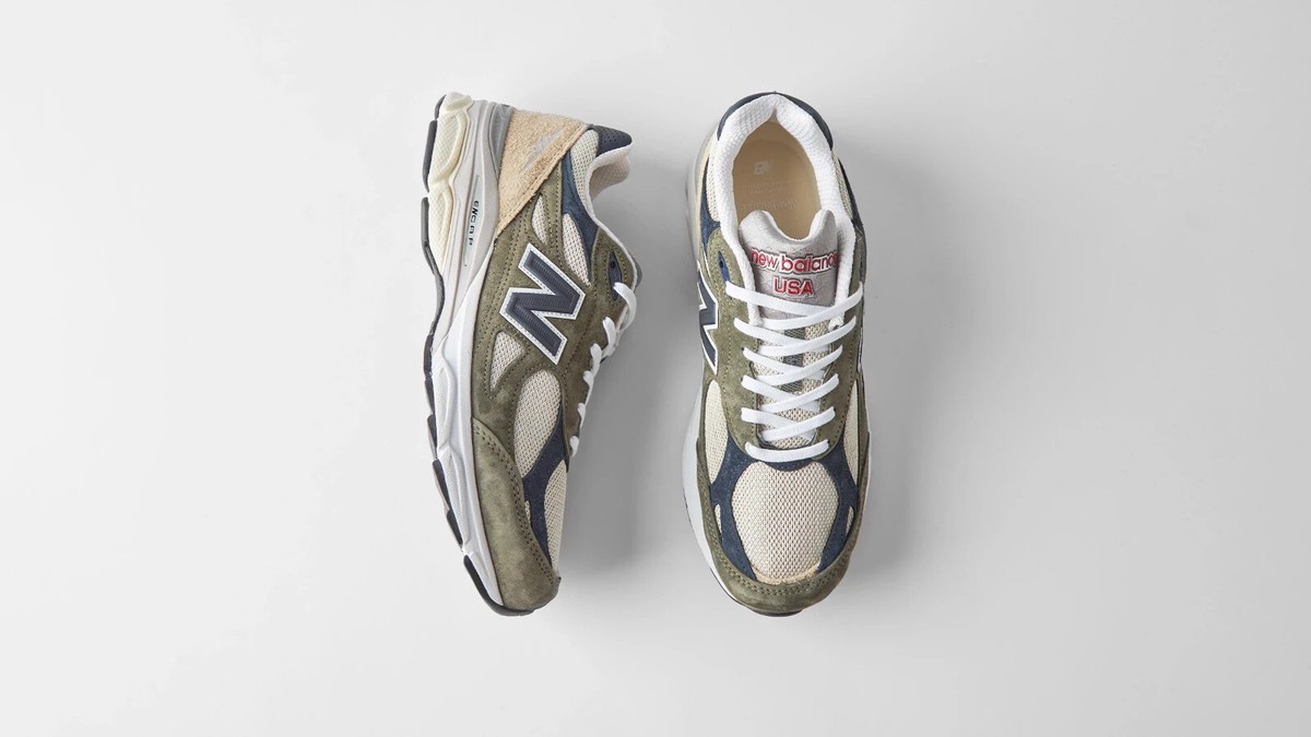 New Balance 990V3 Teddy Santis M990T03 Grey Blue Olive Shoes