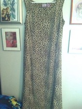 Womens Premier International 18W Plus Size Leopard Print Summer Dress  14T