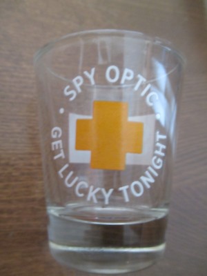 New SPY OPTIC Shot Glass ''GET LUCKY TONIGHT'' Very Cool and UNIQUE!!