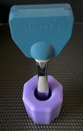 Stand Universal for Razor Sword Pen Pencil Toothbrush Purple | 20mm hole | 2EO - Picture 10 of 10
