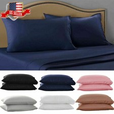 High Quality  Bed Pillow Case Covers Soft Pillowcases Standard Queen King