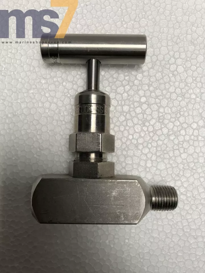 SWAGELOK SS-4PDM4-F4 STAINLESS STEEL NEEDLE VALVE 6000 PSIG 1/4" MNPT x1/4" FNPT - Image 3 of 3