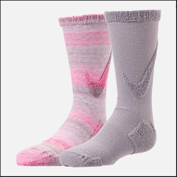 Nike Swoosh Cushioned Crew Socks 2 Pairs Youth Medium 5y7y eBay