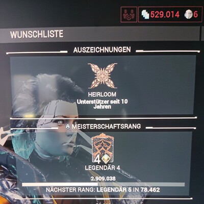 Warframe Account Legendär 4 Maxed