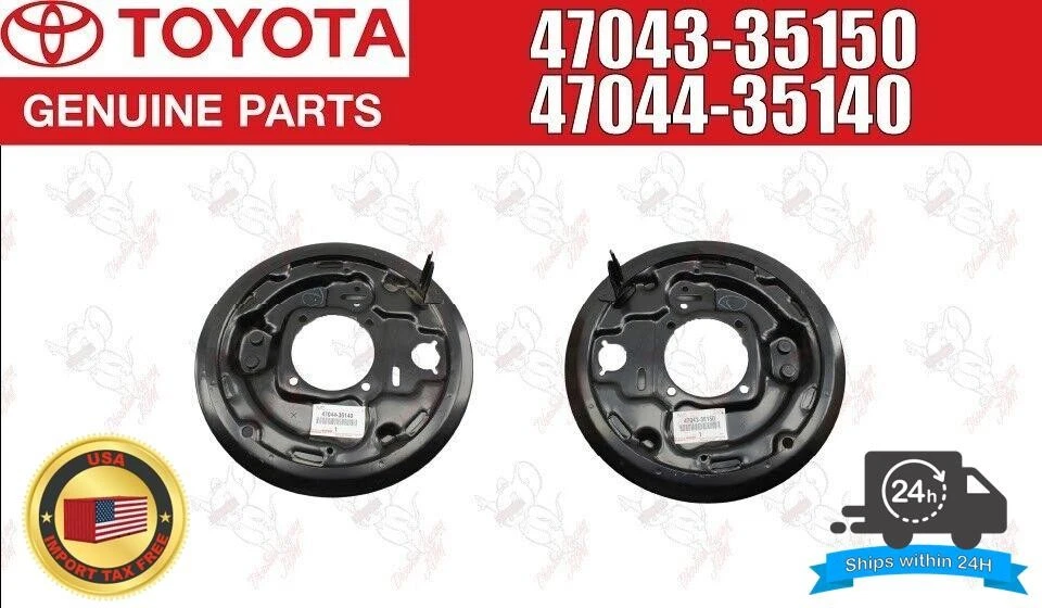 Toyota Genuine T100 Pickup Brake Backing Plate Rear RH & LH SET OEM - Bild 1 von 4