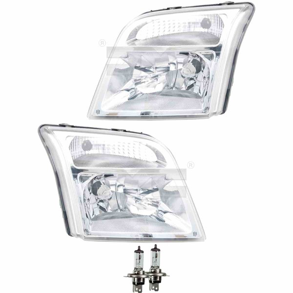 Scheinwerfer Set H4 FüR Ford Tourneo Connect Transit P65_ P70_ P80_ Inkl. Lampen-image