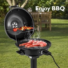 Electric Grill Steel BBQ 1600W Garden In/Outd...