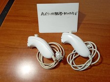 Lot of 2: OEM Nintendo Wii Nunchuk Controller RVL-004 - White TESTED 